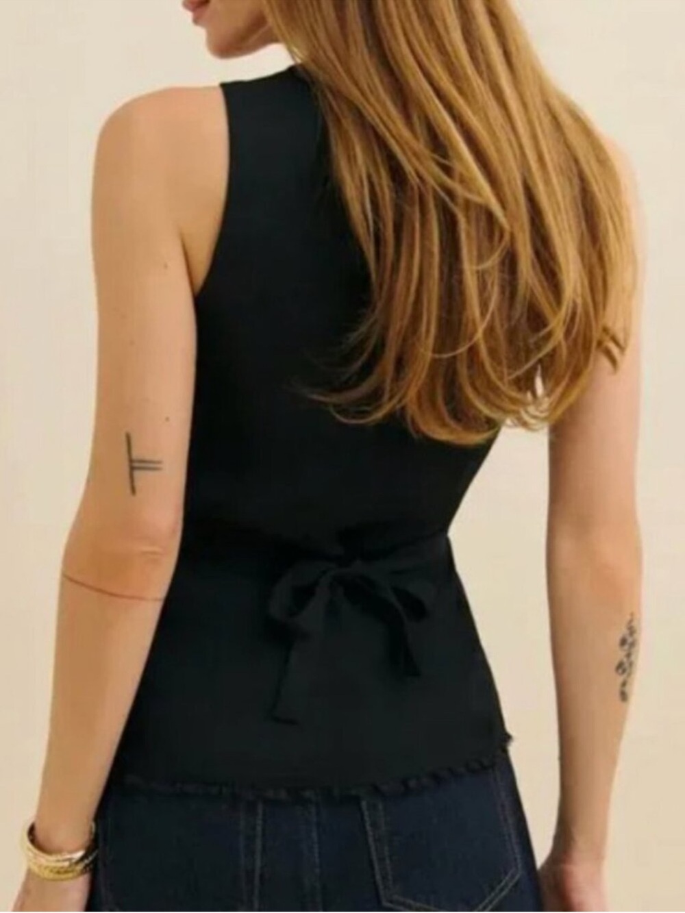 Reformation Skylar Lace Top Black Noir 16 - Picture 2 of 14